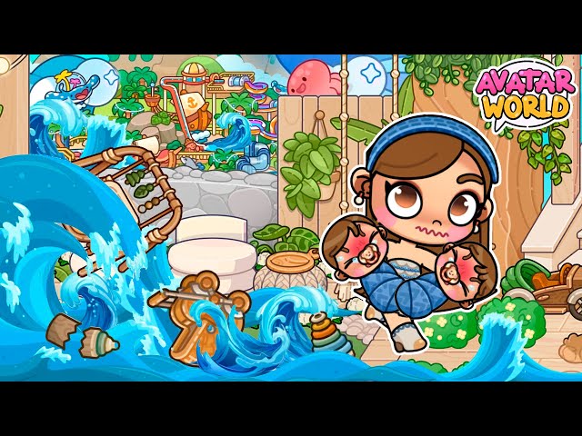 The city is flooded because of the water park in Avatar World 😭💦 | Alicia Gameplays 🩷