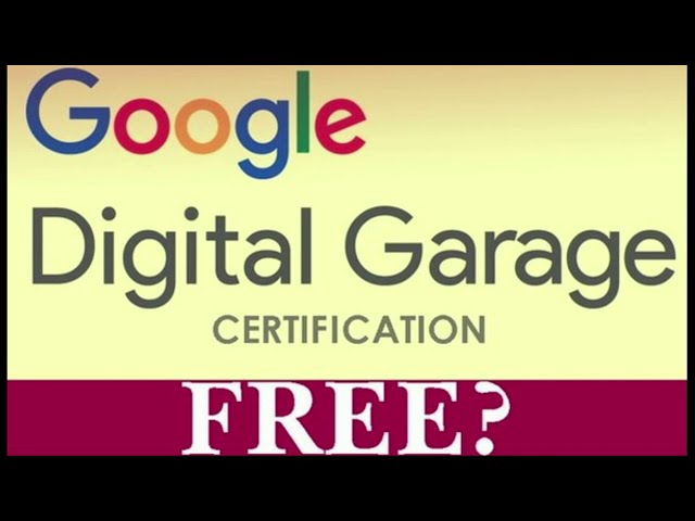 How To Get Free Certificate From GOOOOGLE Garage (Part 18)