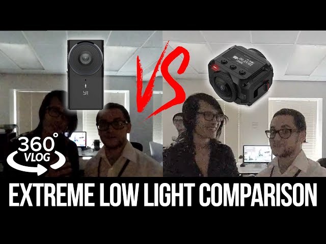 Garmin Virb 360 VS Yi 360 VR - 5.7K Extreme Low Light Comparison