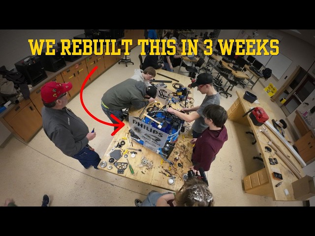 We Rebuilt Our FIRST Robotics Robot in 3 Weeks (Here's What Happened)