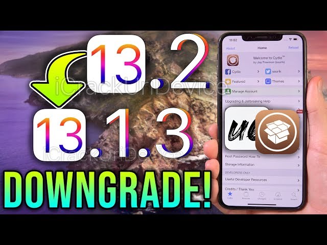 Downgrade iOS 13.2 to iOS 13.1.3 for Jailbreak! Semi Untethered (iOS 13 Jailbreak Prep)