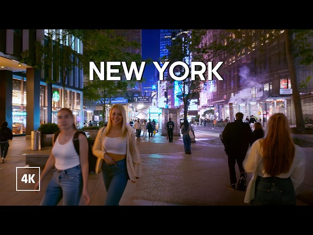 Walking in NYC at Evening / Walking Tour 4K