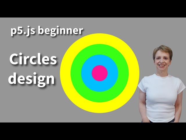 p5.js - How to Draw Stacked Circles using JavaScript (Beginners Tutorial)