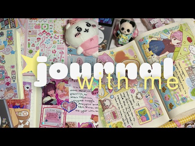journal with me ⋆.˚ | asmr and sticker hauls!