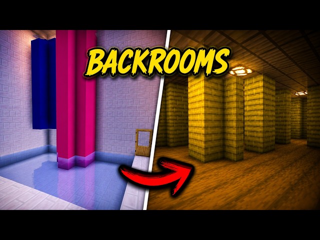How to Build FEDE VIGEVANI's BACKROOMS in Minecraft 😱