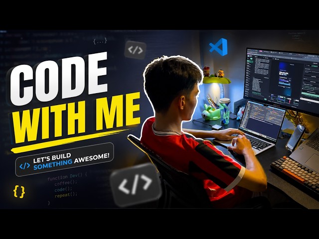 Code With Me #1 ☕ | No Talking, Just Coding + Relaxing Music to Focus