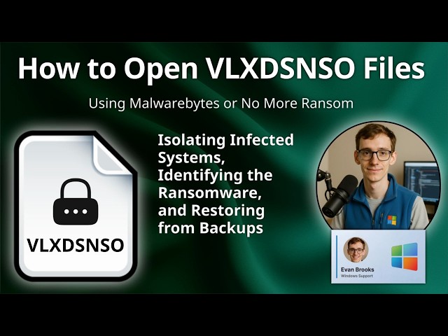 How to Open VLXDSNSO Files (Ransomware Encrypted File)