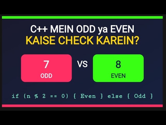 Odd or Even Number in C++ | C++ Programming for Beginners #shortsAur short/simple option: