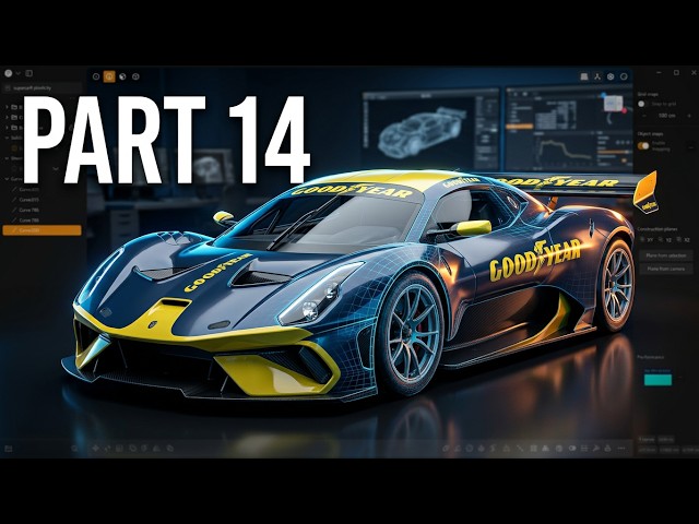 Automotive Plasticity 3D making of BrabHam BT 62 (Top) part 14