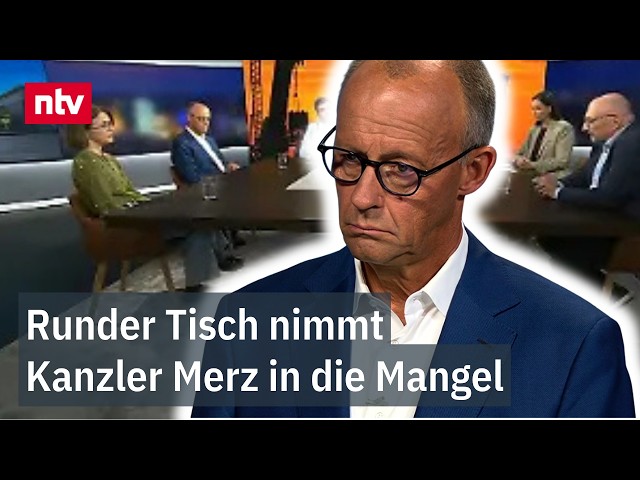 "Warum brechen Sie Ihren Amtseid?" Kanzler Merz stellt sich bei "Am Tisch mit" harter Kritik | ntv