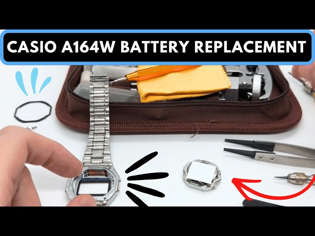 Casio A164W Watch Battery Replacement & AC Reset | 3-Button Casio Watch Battery Change Tutorial