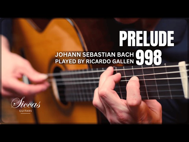 Ricardo Gallén plays Prelude BWV 998 by Johann Sebastian Bach on a Siccas Luthiers "Legacy"