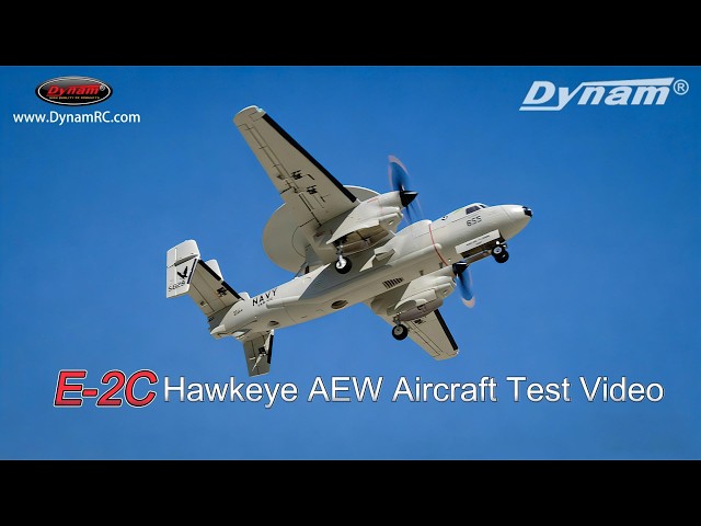 Dynam E-2C Hawkeye RC Plane Test Rotating Radar, Flaps, Landing Gear #dynamrc #rctest #rcplanes