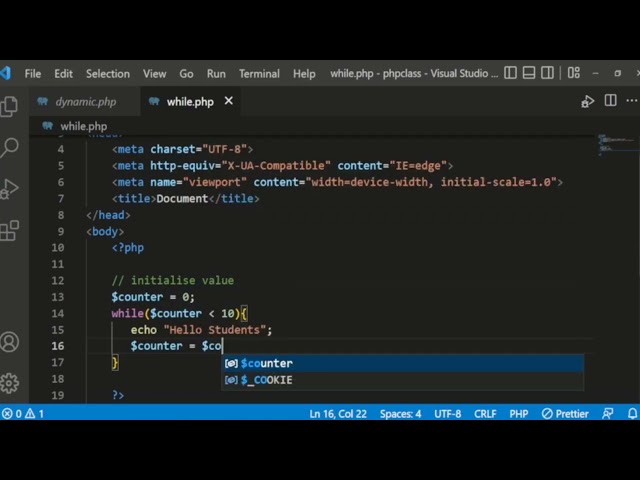 while loop