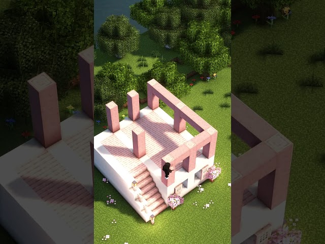 Minecraft Easy Cherry House 🏡 #minecraft