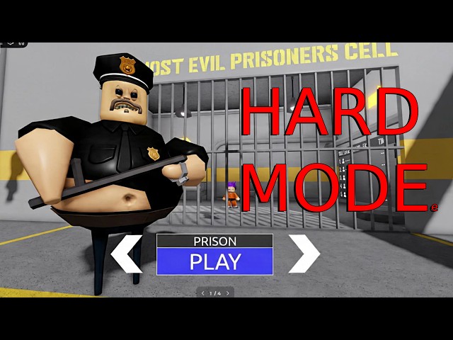 BARRY'S PRISON RUN! OBBY HARD MODE roblox Gameplay Walkthrough No Death 4K
