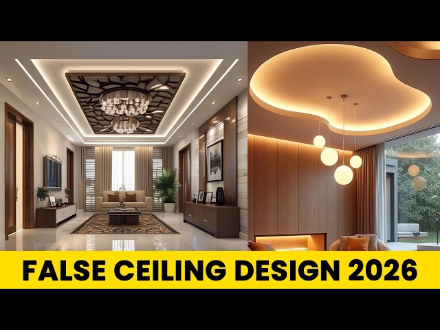 Latest False Ceiling Designs 2026 + Designing Tips | Living Room Ceiling Ideas | Trending Interiors