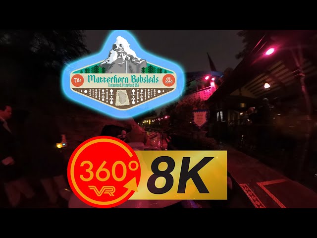 Matterhorn Night POV 8K 360 with Spatial Audio at Disneyland