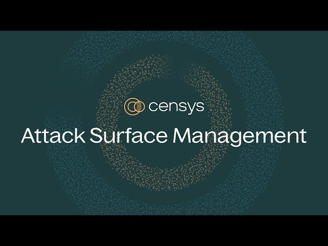 Censys Attack Surface Management Overview