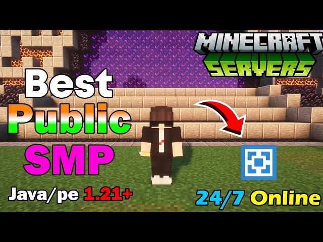 🥳BEST Public Minecraft Servers For MCPE & Java (2026) 🔥