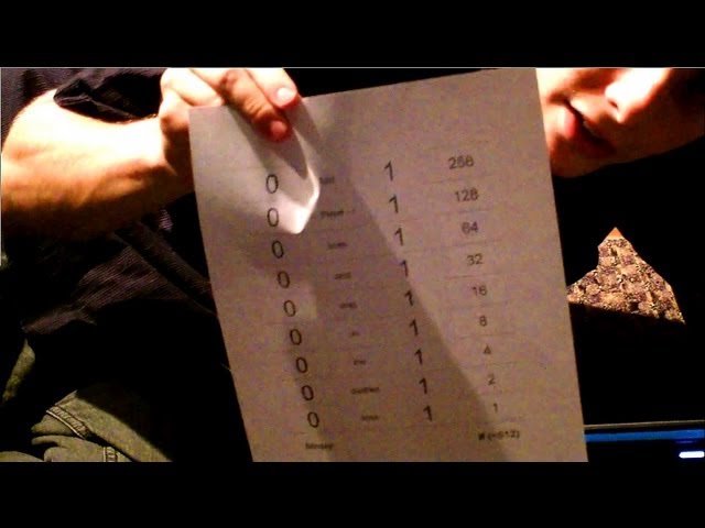 Make a Paper Binary Calculator