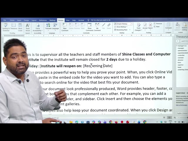 VIEW TAB AND REVIEW TAB  IN MS WORD || CLASS-35 ||