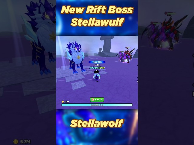 New Rift Boss Stellawulf 🤯 #shorts #catchamonster #roblox