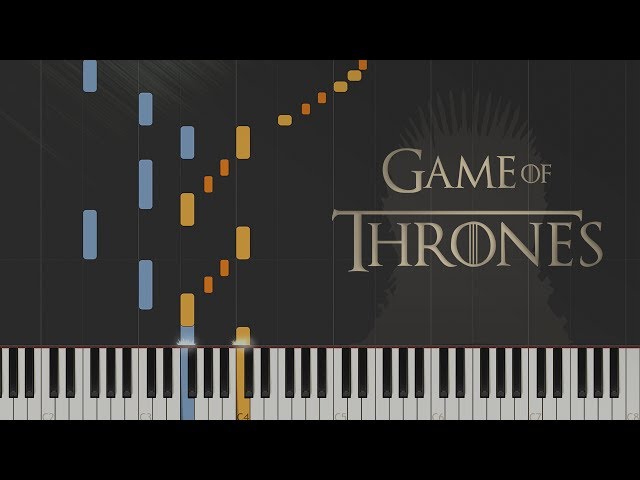 Game of Thrones - Main Theme \\ Synthesia Piano Tutorial