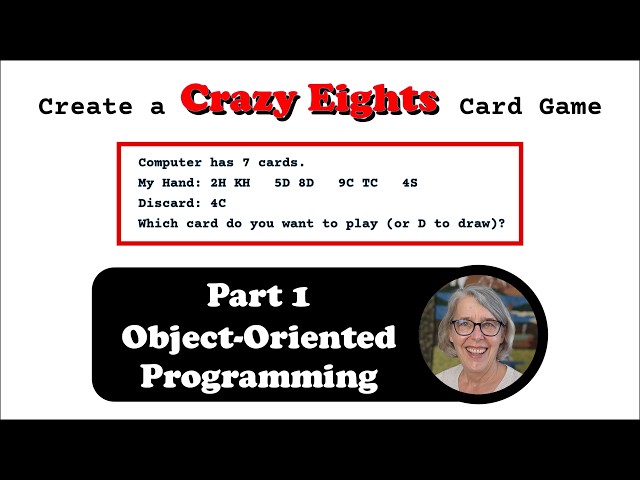 Create a Crazy Eights Card Game: TG16.1 Objects, Card
