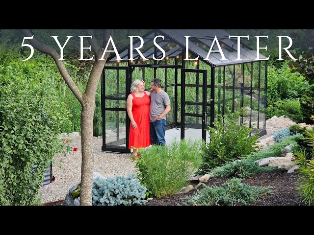 We Turned an Overgrown Backyard Into a Dream Garden including a Vego Victorian Greenhouse