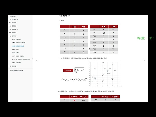 人工智能机器学习（HM）281 讲解 聚类算法实现流程