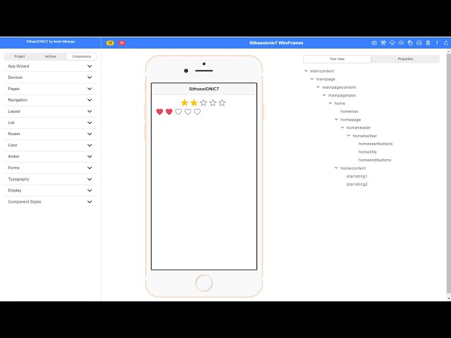 SithasoIONIC7 - Star Rating Component in Ionic 7