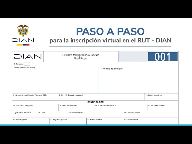 Paso a paso para la inscripción virtual en el RUT - DIAN