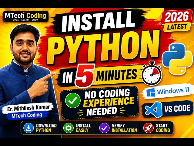 Install Python on Windows 11 | Complete Setup Guide for Beginners