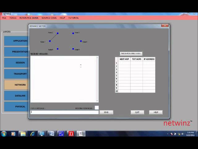distance vector netwinz