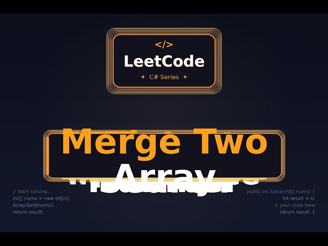 Merge Two Array