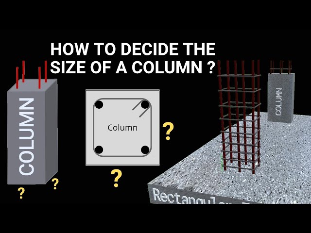 How to find the size of column? | Design of column | Column size for residential house | Civil Tutor