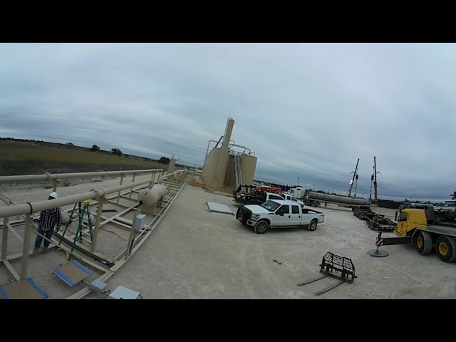 10MM Smokeless Flare Stack lifted by Crane