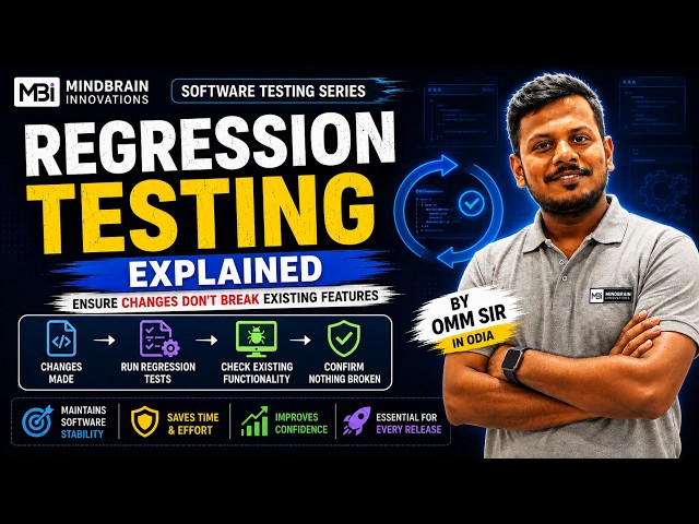 Regression Testing in Odia | Software Testing Tutorial for Beginners | Omm Sir