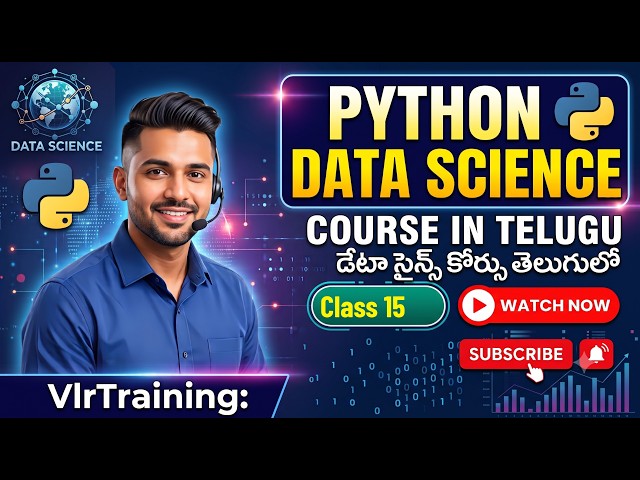 Python Data Science in Telugu Class 15 by Balaji VlrTraining Learn Python for Data Science