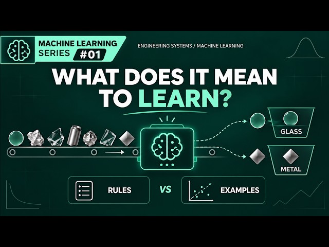 ML - 01: What Does It Mean for a Machine to Learn?