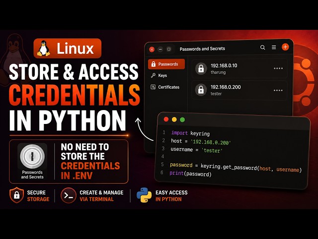 Linux Password & Secrets — Secure Password Storage Without .env Files