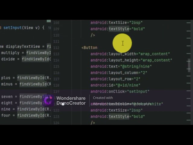 how to develop android calculator app using xml and java