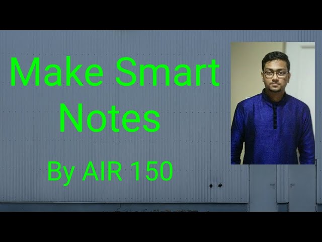 How to Make Smart Notes for GATE | By AIR 150