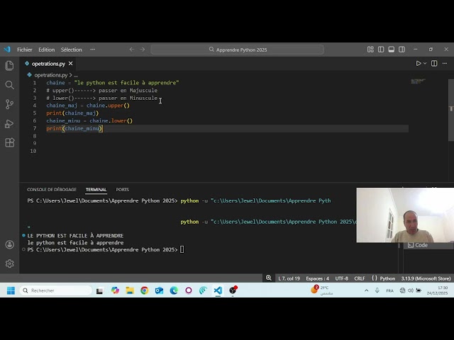 Python - Gérer la casse des chaines de caractères