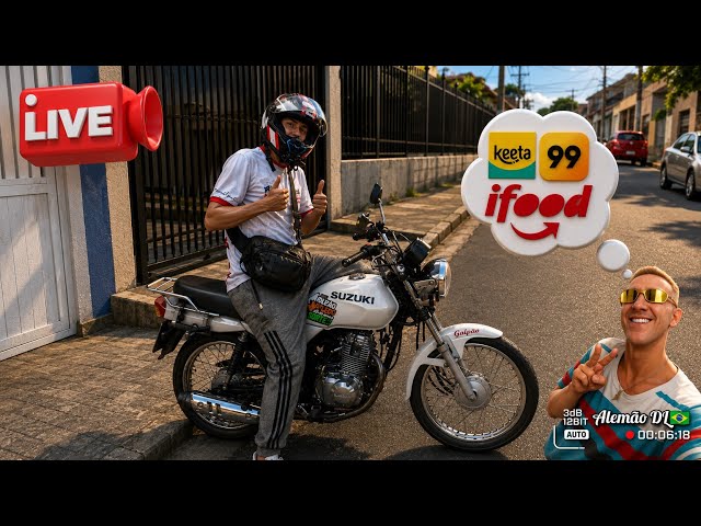 Rumo Aos $200,00 Meta No Ifood Com a Susuki GS 120🏍️💨 (IRL) Será Que Dá?