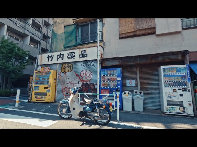 Honda C50 Test Drive in Tokyo Japan [4K] Super Cub