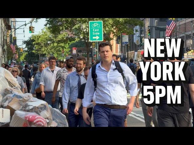 Where Do 8 Million People Go at 5:00 PM? | NYC 4K Walk
