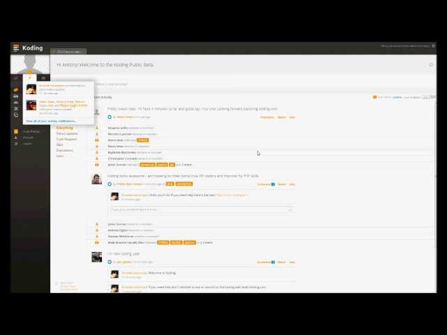 NEW Koding BETA Review +LiveCommentary by fan