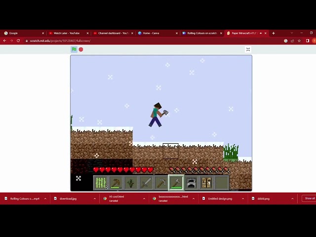 Griffpatch has outdone himself(paper minecraft)